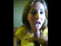 Gina gets her mouth fiilled with jizz