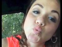 Latina girl gives me a head in the car