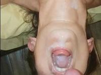 Deep blowjob and load in the mouth