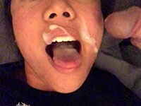 Hot Asian gets a load