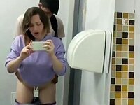 Sex in a public toilet