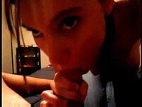 Greedy POV blowjob from a young neighbor