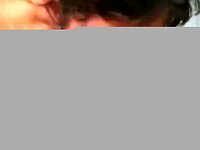 Her throat capturing every inch as she plays with her big tits