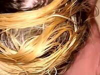 Watching my cock penetrate deep into her wet little pussy.