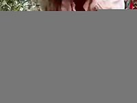 Outdoor fucking turns into a creamy mess in her tight pussy