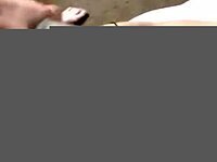 Teen brunette rides cock and gets creampie POV