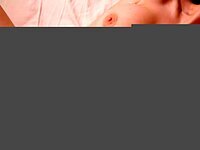 Her eager mouth engulfs his thick cock in front of the creamy finish.