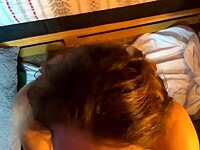 She begged for my cum on her face after deep throat fuck