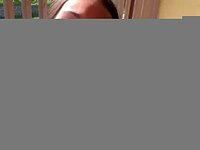 Oiled babe rides me hard on the balcony