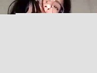 Brunette rides wild, her tits bounce