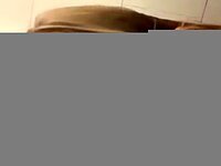 Dirty toilet blowjob and tight pussy sex on the sink