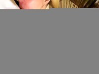 Oiled slut chokes on my cock before anal creampie