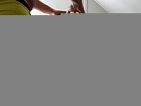 Spanking her ass before fucking her tight pussy