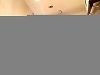 Sex on the stairs: mouth first, then anal explosion