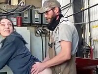 My naughty assistant couldn't resist my hard cock at work