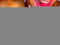 Huge tits tease my fat cock until I cover them with cum.