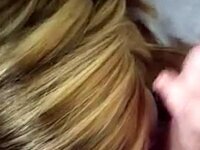 Her face is covered after her tongue licked my balls.