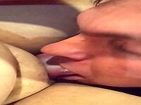 My tongue caressed her clit until she screamed in ecstasy.