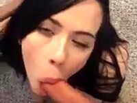 My thick cock ravaged her pussy, and then I covered her face.