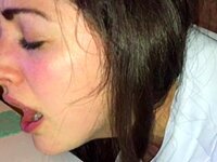 I couldn't hold back my moans as he pounded me deep and hard