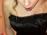 My loud moans fill the room as I deeply caress my wet pussy