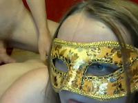 So pretty blonde masked wife fun in her webcam and make awezone sex video