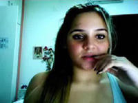 Brazilian webcam beauty screams as she masturbates